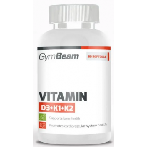 Vitamin D3+K1+K2, 60caps