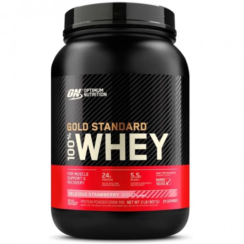 100% Whey Gold Standard, 907g (Delicious Strawberry)
