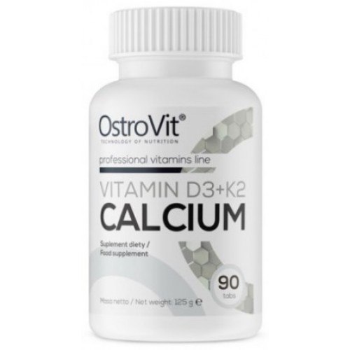 VITAMIN D3 + K2 + CALCIUM, 90tabs