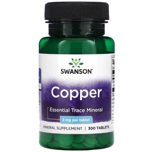 Copper 2mg, 300 tabs