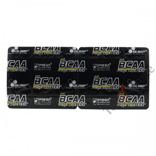 BCAA mega caps 1100, 30 капсул (блистер)