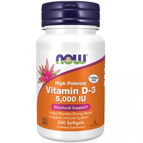 Vitamin D3 5000 IU, 240 softgels
