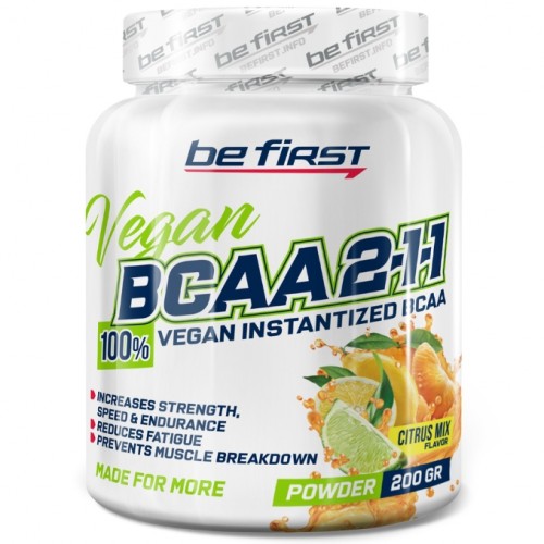 BCAA 2:1:1 Vegan, 200g (Цитрусовый микс)