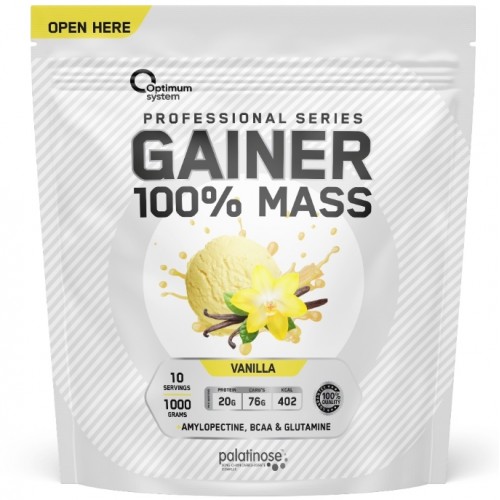 100% Mass Gainer, 1000g (Ваниль)