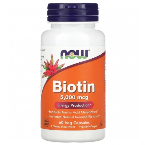 Biotin 5000 mcg, 60 veg caps