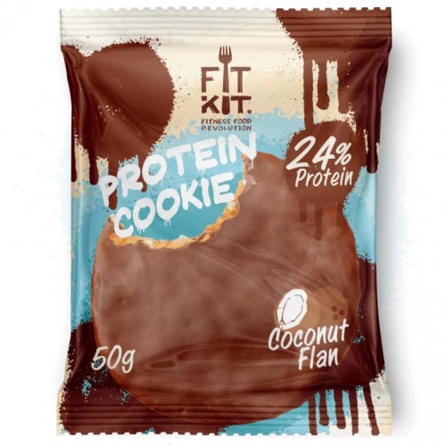 Choco Protein Cookie, 50г (Кокосовый флан)