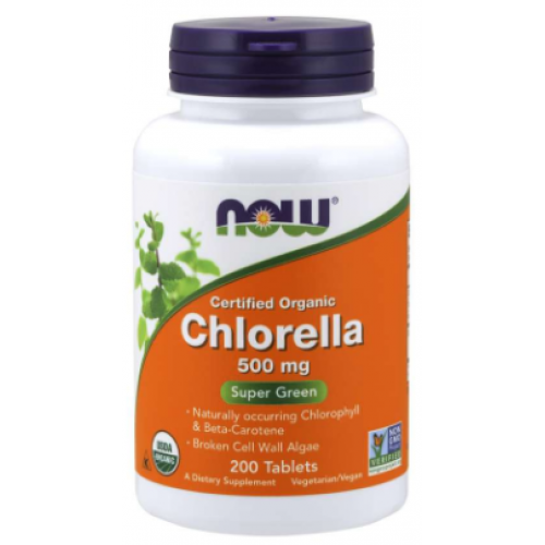Chlorella 500 mg, 200 tabs