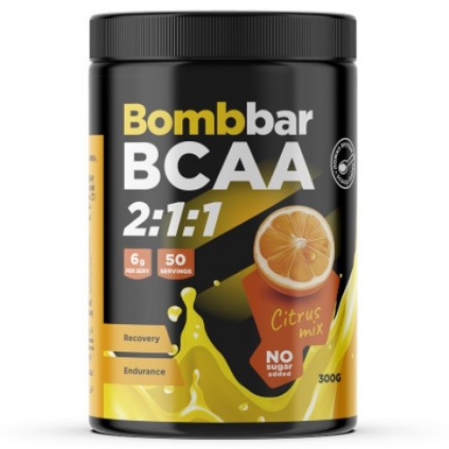 BCAA 2:1:1, 300g (Цитрусовый микс)