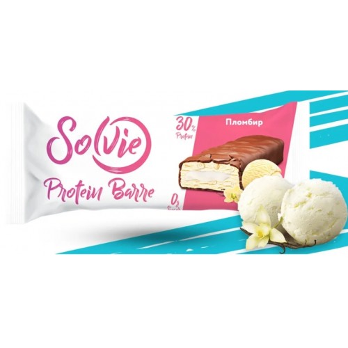 Батончик глазированный "Protein Barre", 50г (Пломбир)
