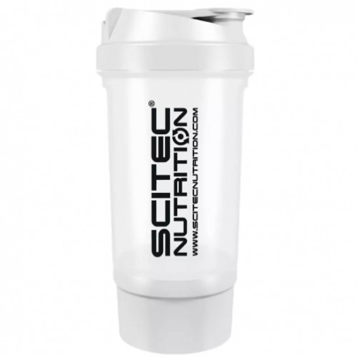 Traveller Shaker, 500ml + 120ml (White)