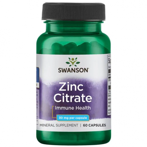 Zinc Citrate 30 mg, 60 caps