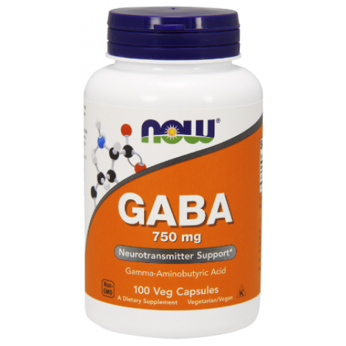 GABA 750mg, 100 veg caps