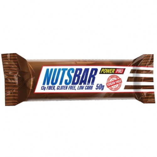 Батончик NUTSBAR без сахара с карамелью и Арахисом, глазированный, 50г