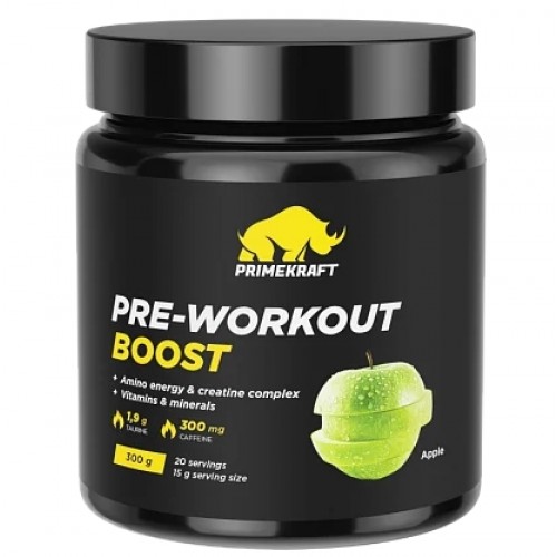 PRE-WORKOUT BOOST, 300g (Яблоко)