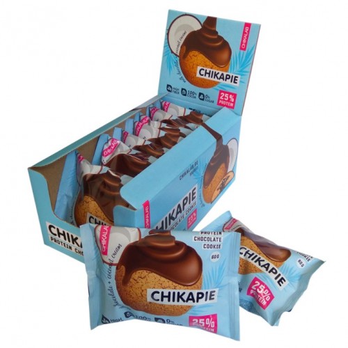 CHIKALAB Печенье глазированное с начинкой, 60г (Кокосовое)