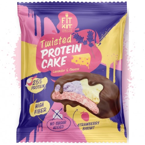 Twisted Protein Cake, 70г (Лаванда-сыр)
