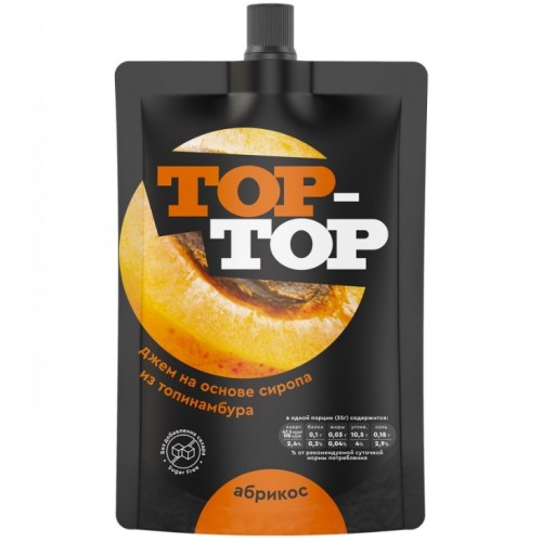 Джем Top-Top «Абрикос» из топинамбура без сахара, 200г