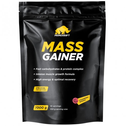 Mass Gainer, 1000g (Клубника-Банан)