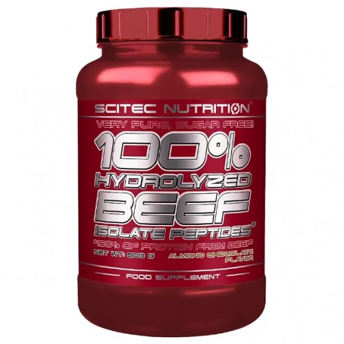 100% Hydrolyzed Beef Isolate Peptides, 900g (Шоколад-миндаль)