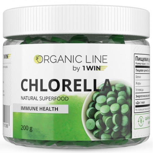 Chlorella (Хлорелла прессованная в таблетках), 200 гр.