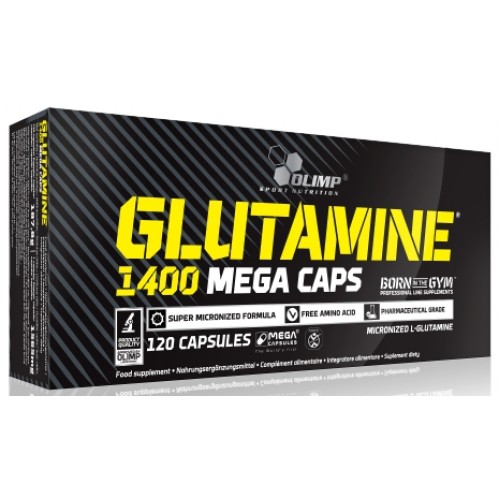 Glutamine mega caps 1400, 120caps