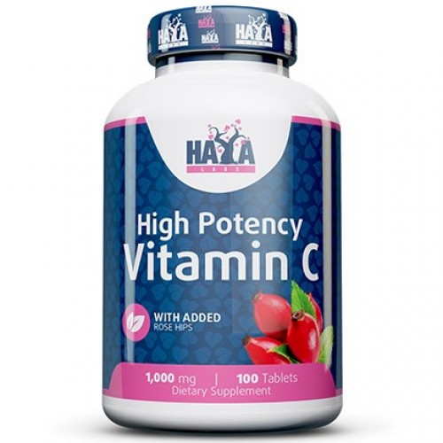 High Potency Vitamin C 1,000mg with Rose Hips, 100 tabs