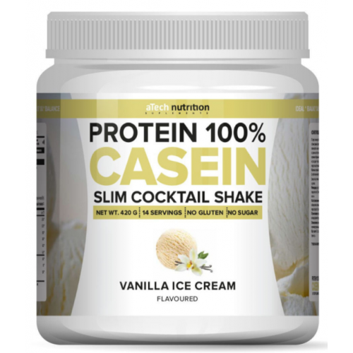 Protein 100% Casein, 420г (Ванильное мороженое)