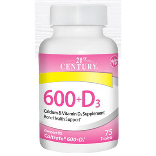 Calcium 600 + D3, 75 tabs