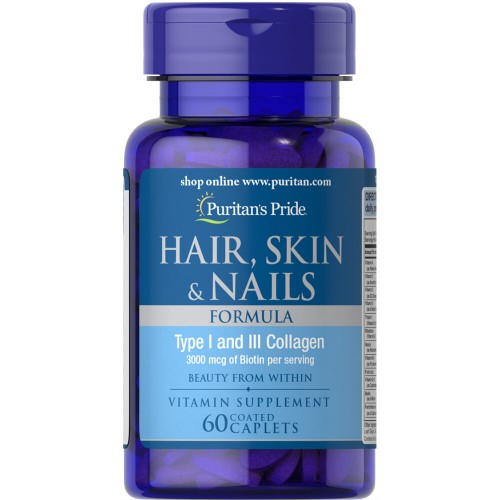 Hair, Skin & Nails Formula, 60capl