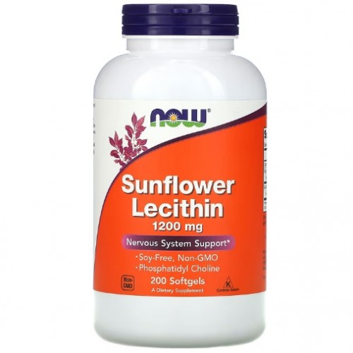 Sunflower Lecithin 1200 mg, 200 softgels