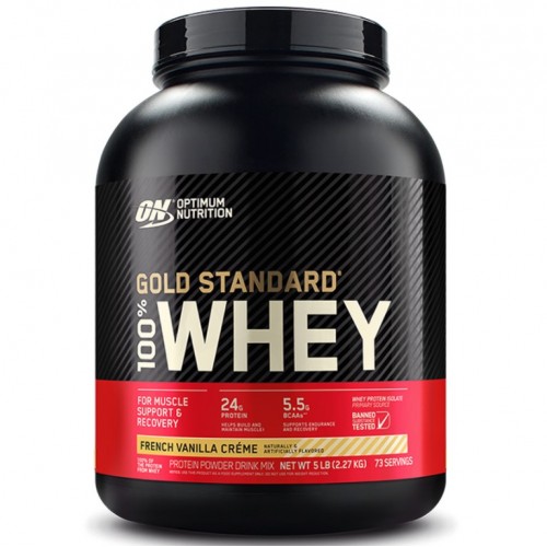 100% Whey Gold Standard, 2.27kg (French Vanilla Creme)