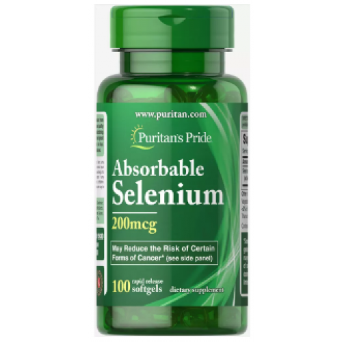 Selenium 200 mcg, 100 softgels