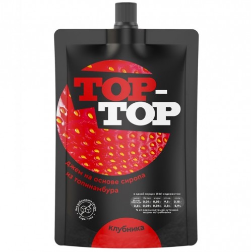 Джем Top-Top «Клубника» из топинамбура без сахара, 200г