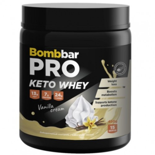 KETO Whey Pro, 450g  (Ваниль)