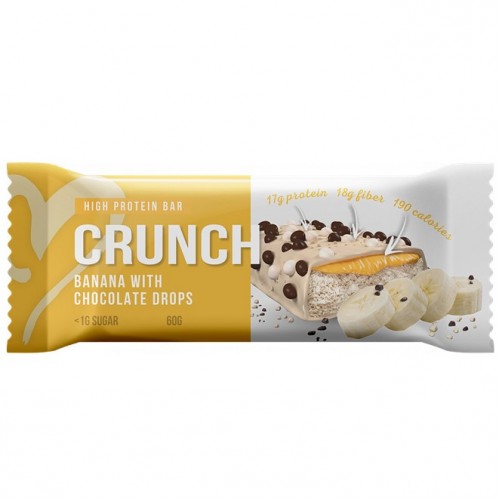 CRUNCH BAR BANANA WITH CHOCOLATE DROPS, 60g
