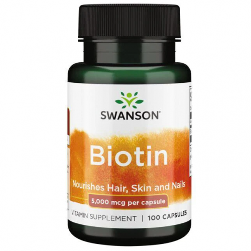 Biotin 5,000 mcg, 100 caps