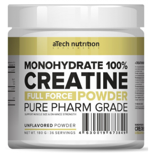 CREATINE MONOHYDRATE 100%, 180 г (Без вкуса)