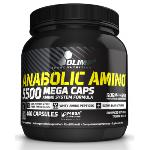 Anabolic AMINO 5500 mega caps, 400 caps