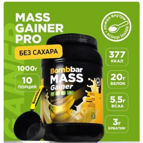 MASS Gainer, 1000g (Банан)