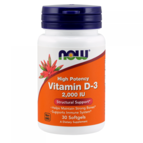 Vitamin D-3 2000 IU, 30 softgels