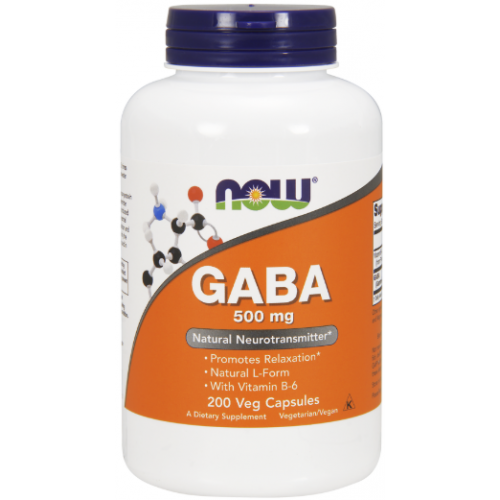 GABA 500 mg, 200 veg caps