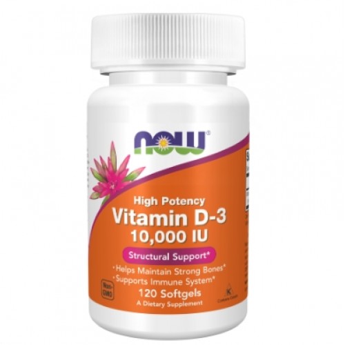 Vitamin D3 10000 IU, 120 softgels