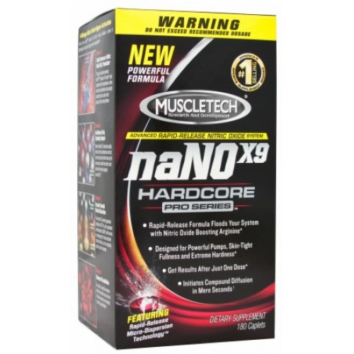 naNO X9 HARDCORE, 180 caplet