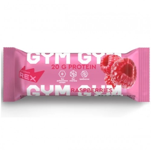Протеиновые батончики GYM, 60г (Малина-Йогурт)