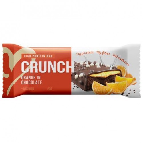 CRUNCH BAR ORANGE IN CHOCOLATE, 60g