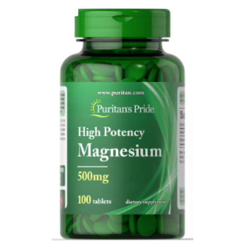 Magnesium 500 mg, 100 tabs