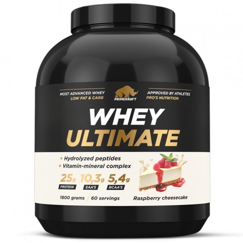 Whey Ultimate, 1800g (Малиновый чизкейк)