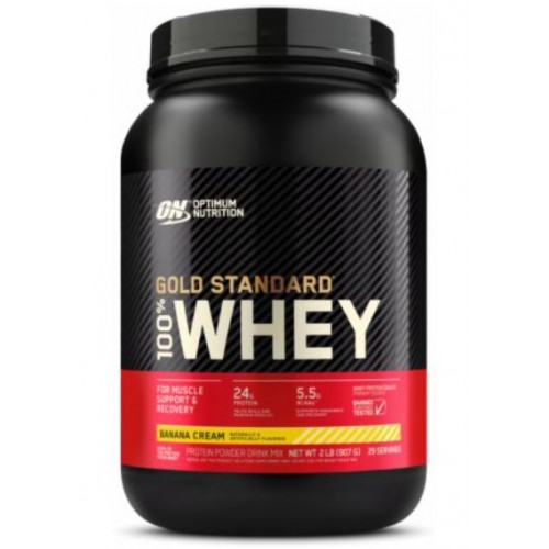 100% Whey Gold Standard, 907g (Banana Cream)