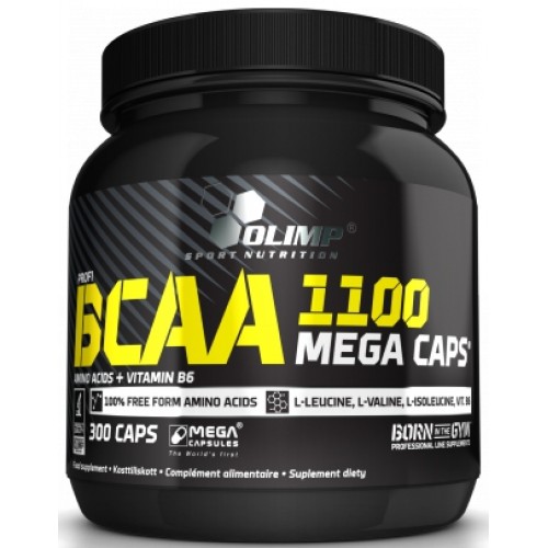 BCAA mega caps 1100, 300 caps