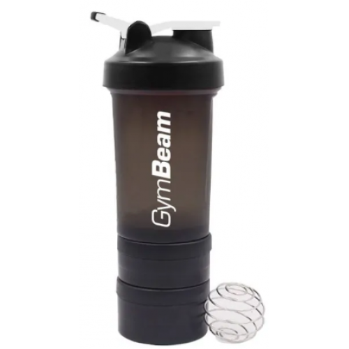 Multi-Storage Blend Bottle Shaker Black, 600 ml